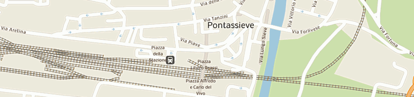 Mappa della impresa trallori riccardo intermediazioni assicurative di tiziana pecora a PONTASSIEVE