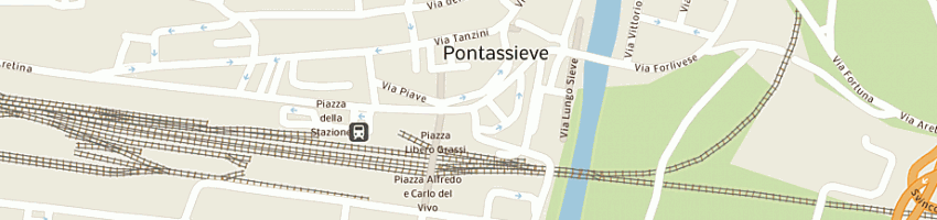 Mappa della impresa arci a PONTASSIEVE