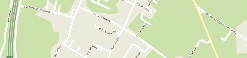 Mappa della impresa fas di agostini fortunato a ZANE 
