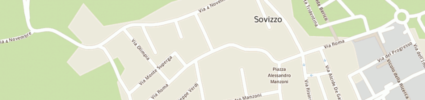 Mappa della impresa trattoria bar giardino a SOVIZZO