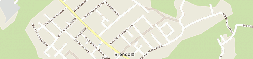 Mappa della impresa balbo valeriano a BRENDOLA