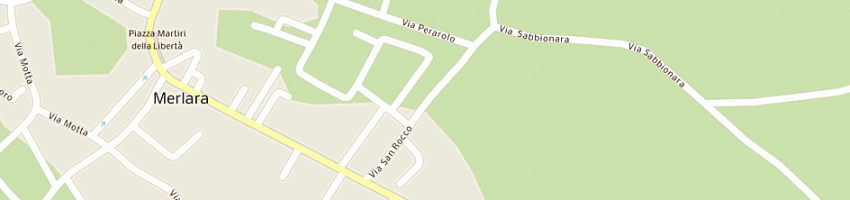 Mappa della impresa tappezzeria e impagliatura di tocchio stefania a MERLARA