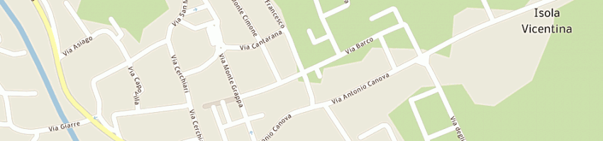 Mappa della impresa crestani paolo a ISOLA VICENTINA