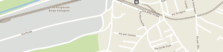 Mappa della impresa regione autonoma trentino alto adige a BORGO VALSUGANA