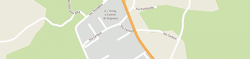 Mappa della impresa alex meccanica sas di matteazzi giampietro e c a ORGIANO