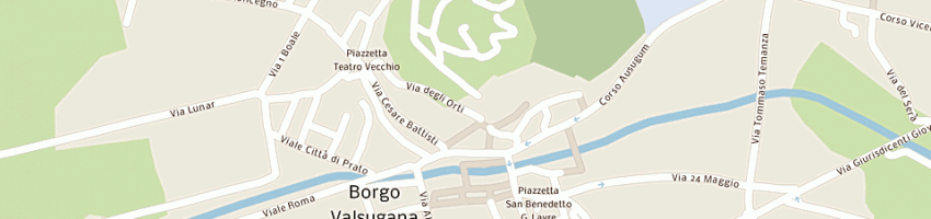 Mappa della impresa calzature e pelletterie cappello di cappello carlo e c snc a BORGO VALSUGANA