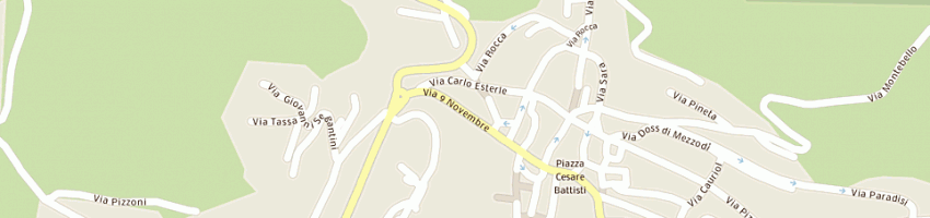 Mappa della impresa pensione bellante a CAVALESE