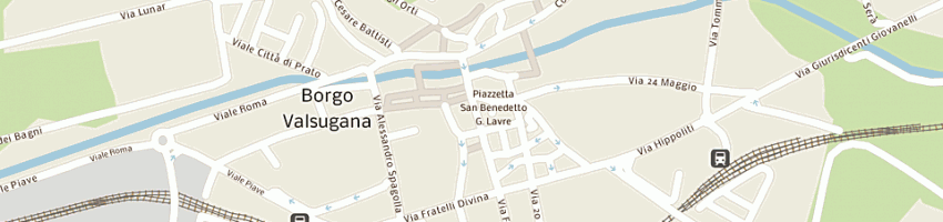 Mappa della impresa ristorante san giorgio srl a BORGO VALSUGANA