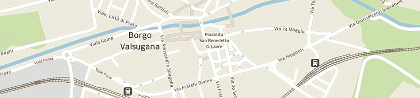 Mappa della impresa bar la cantinota a BORGO VALSUGANA