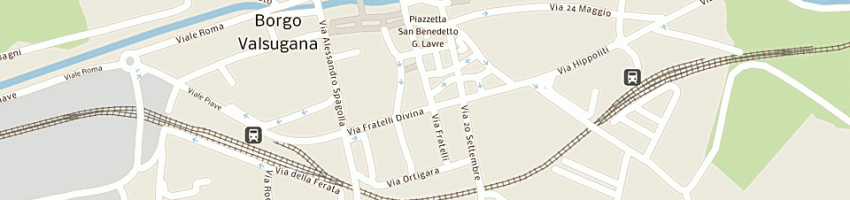 Mappa della impresa lavanderia splendor di tomasin elisabetta a BORGO VALSUGANA