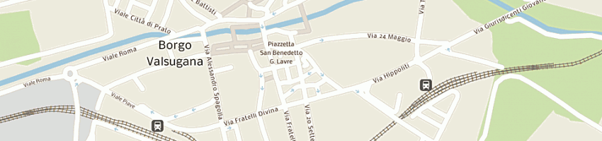 Mappa della impresa bottega del colore di giovanni divina e c(snc) a BORGO VALSUGANA