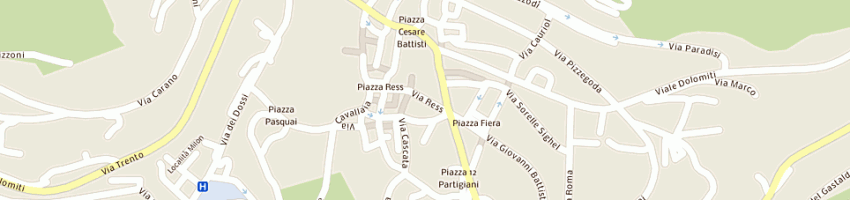Mappa della impresa municipio a CAVALESE