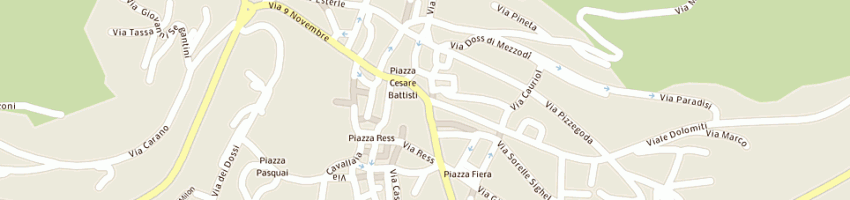 Mappa della impresa panificio baldassarra simone a CAVALESE