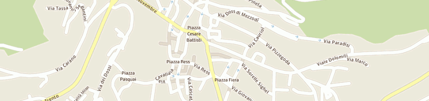 Mappa della impresa municipio a CAVALESE