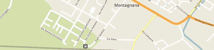 Mappa della impresa baruffaldi marco e c (sas) a MONTAGNANA