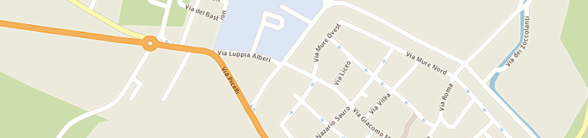 Mappa della impresa quadrifoglio erboristeria a MONTAGNANA