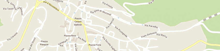 Mappa della impresa tomasini danilo a CAVALESE