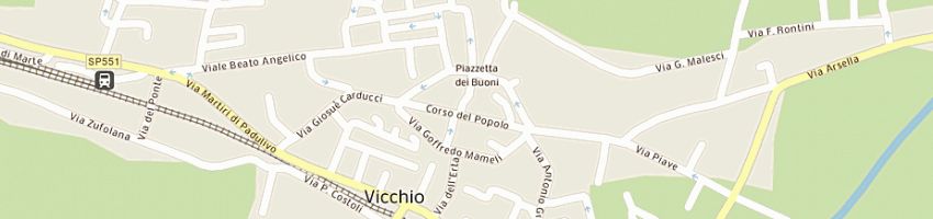 Mappa della impresa stellini aldemaro snc di a stellini e c a VICCHIO