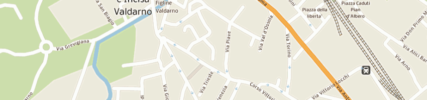 Mappa della impresa manuelli alberto e c (snc) a FIGLINE VALDARNO