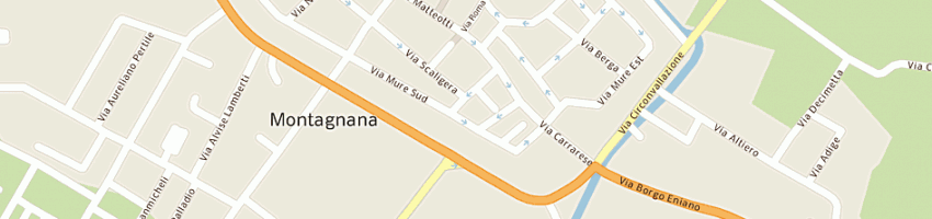 Mappa della impresa codogno arturo e c (snc) a MONTAGNANA