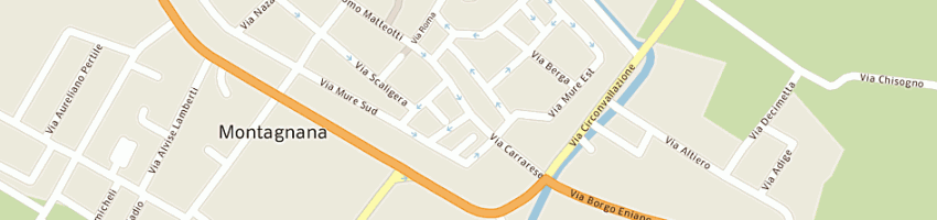 Mappa della impresa il punto rosa a MONTAGNANA