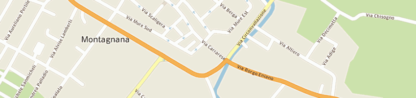 Mappa della impresa centro di studi sui castelli a MONTAGNANA