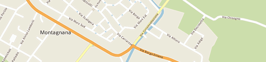 Mappa della impresa il palio srl a MONTAGNANA