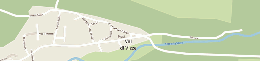 Mappa della impresa pensione jaegerhof sas a VAL DI VIZZE