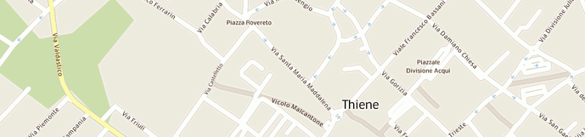 Mappa della impresa panificio pastori edoardo e c snc a THIENE