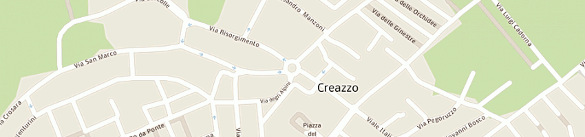 Mappa della impresa for - sale (snc) a CREAZZO