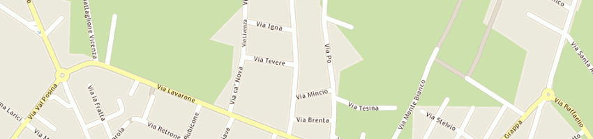 Mappa della impresa pretto lino a THIENE