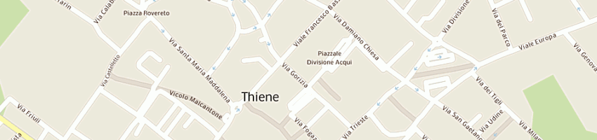 Mappa della impresa assicurazioni fornasa silvio a THIENE