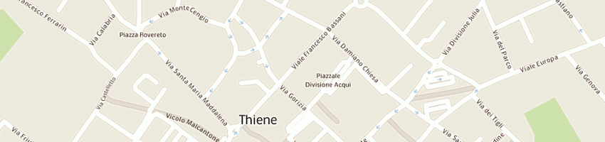 Mappa della impresa studio cunico srl a THIENE