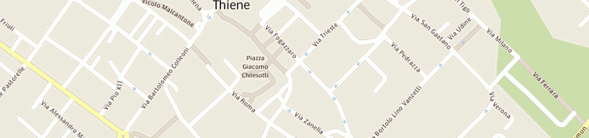 Mappa della impresa dalla costa fabio a THIENE
