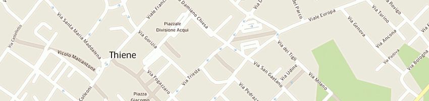 Mappa della impresa roan ruggero a THIENE