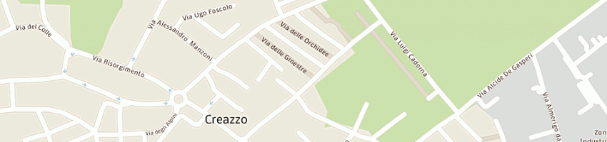Mappa della impresa endrizzi monica a CREAZZO