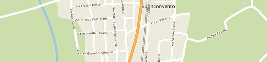Mappa della impresa cannoni susi a BUONCONVENTO