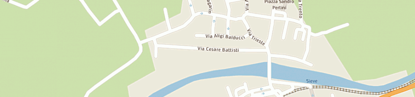 Mappa della impresa parrini andrea a PONTASSIEVE