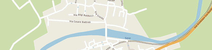 Mappa della impresa bar montebonello di gemetti fernando a PONTASSIEVE