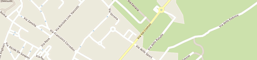 Mappa della impresa panificio bicego sas di bicego costantino e c a THIENE