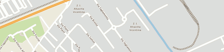 Mappa della impresa ferramenta vicenza (spa) a ALTAVILLA VICENTINA