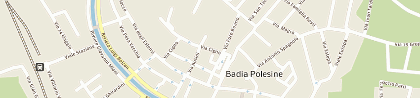 Mappa della impresa confezioni lg di gherardini g e c sas a BADIA POLESINE