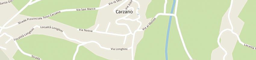 Mappa della impresa sevegnani flavio e c snc a CARZANO
