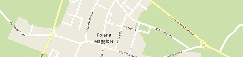 Mappa della impresa studio associato di progettazione dei geom ceccato f e pozza c a POJANA MAGGIORE