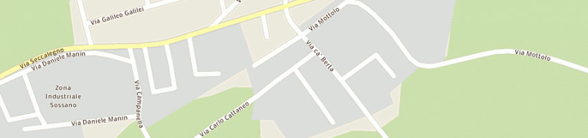 Mappa della impresa gino srl a SOSSANO