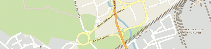 Mappa della impresa ristorante pizzeria don diego sas di de rosa luigi e c a VICENZA