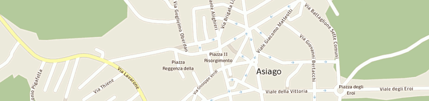 Mappa della impresa fashion area a ASIAGO