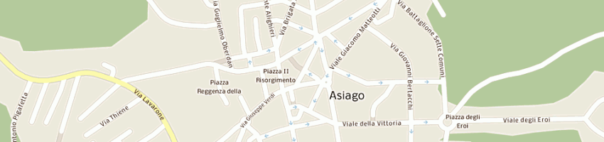 Mappa della impresa tessari lorella a ASIAGO