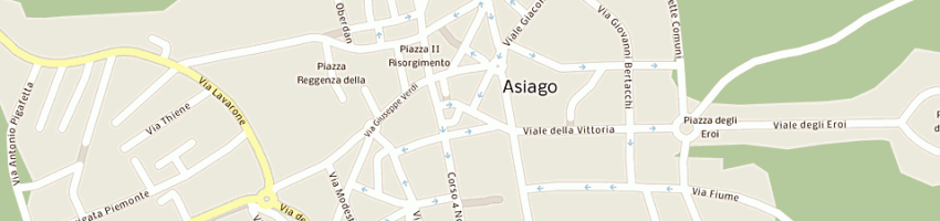 Mappa della impresa pesavento sport di pesavento gian antonio a ASIAGO