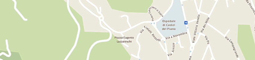 Mappa della impresa amiata auto (srl) a CASTEL DEL PIANO